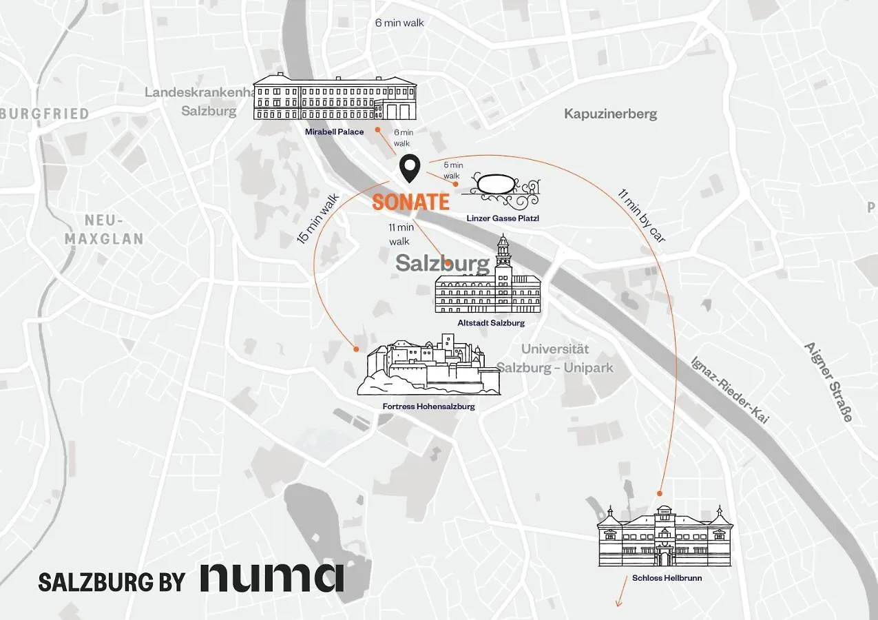 Numa Salzburg Sonate Apartment